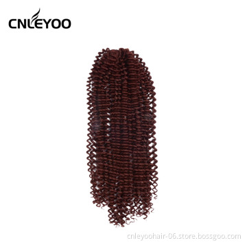 Twisted braids twisted custom colors low temperature fiber crimson crochet braid hair